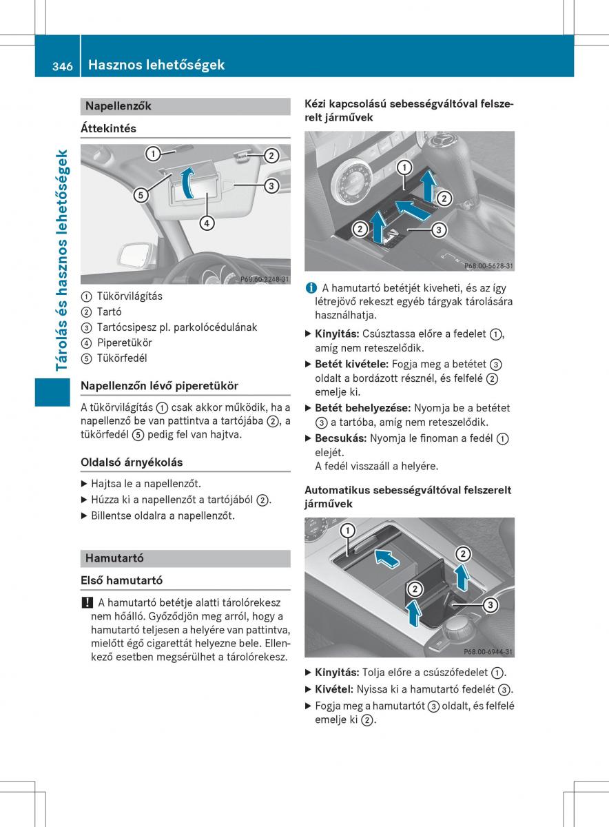 Mercedes Benz GLK Class X204 Kezelesi utmutato / page 348