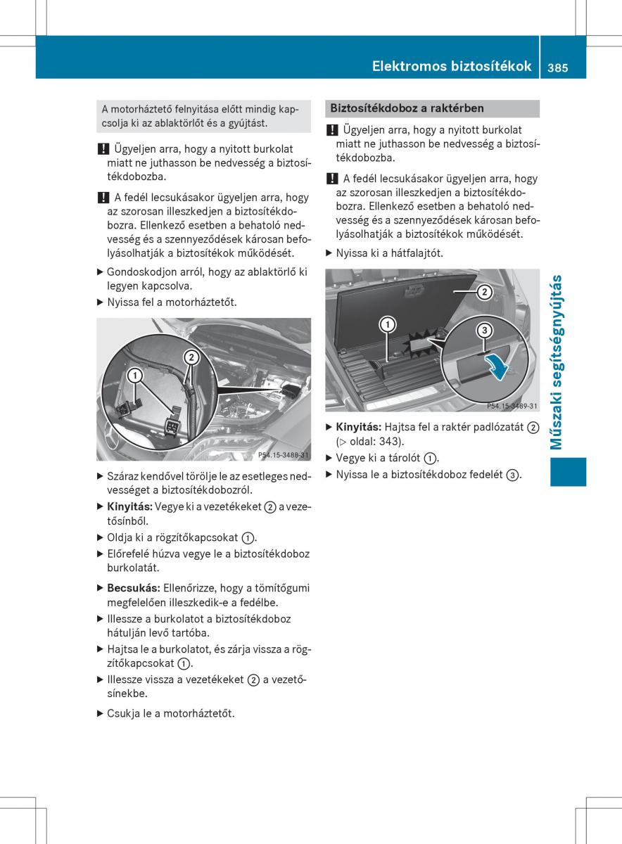 Mercedes Benz GLK Class X204 Kezelesi utmutato / page 387