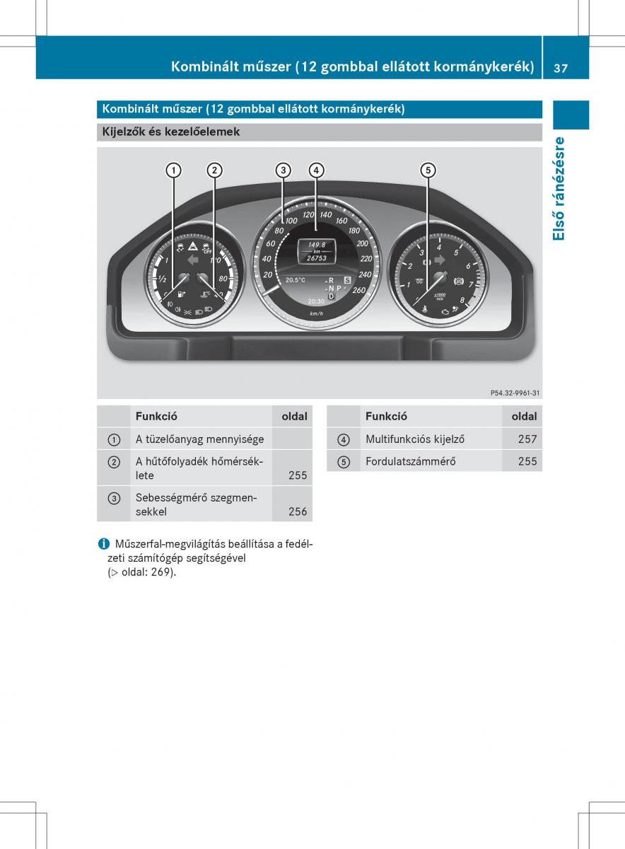 Mercedes Benz GLK Class X204 Kezelesi utmutato / page 39