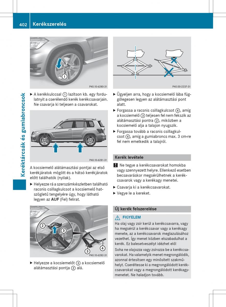 Mercedes Benz GLK Class X204 Kezelesi utmutato / page 404