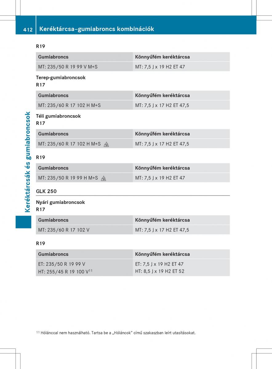 Mercedes Benz GLK Class X204 Kezelesi utmutato / page 414