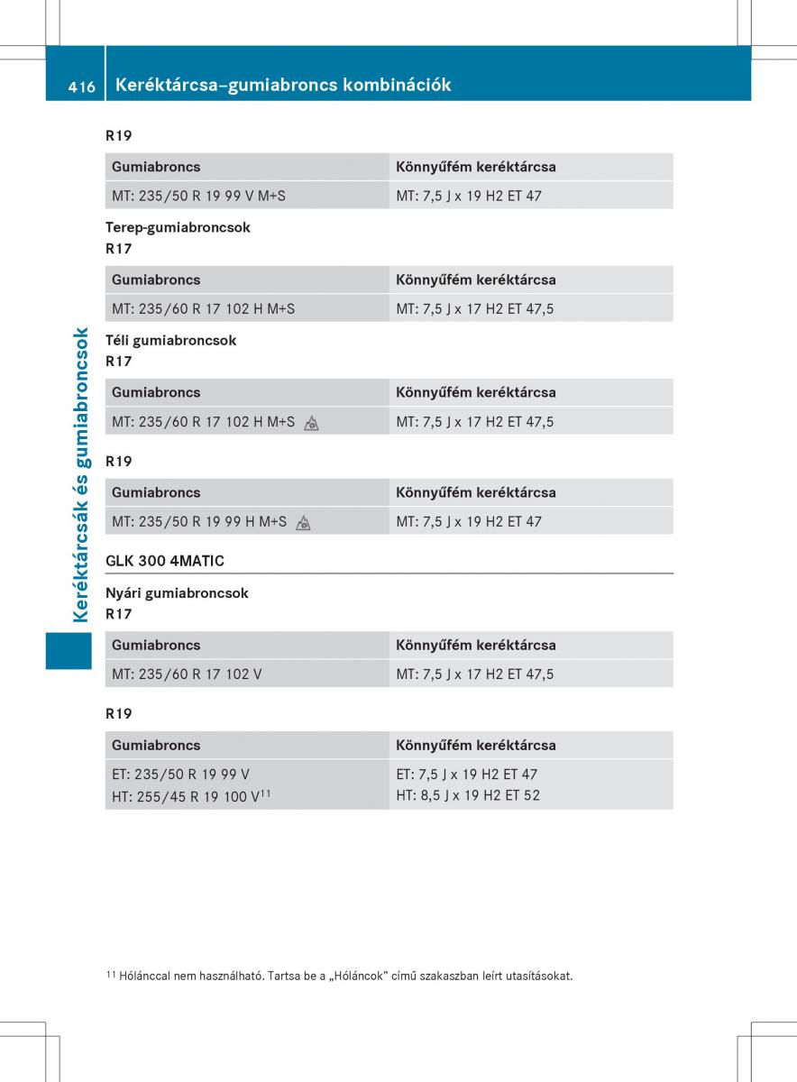 Mercedes Benz GLK Class X204 Kezelesi utmutato / page 418