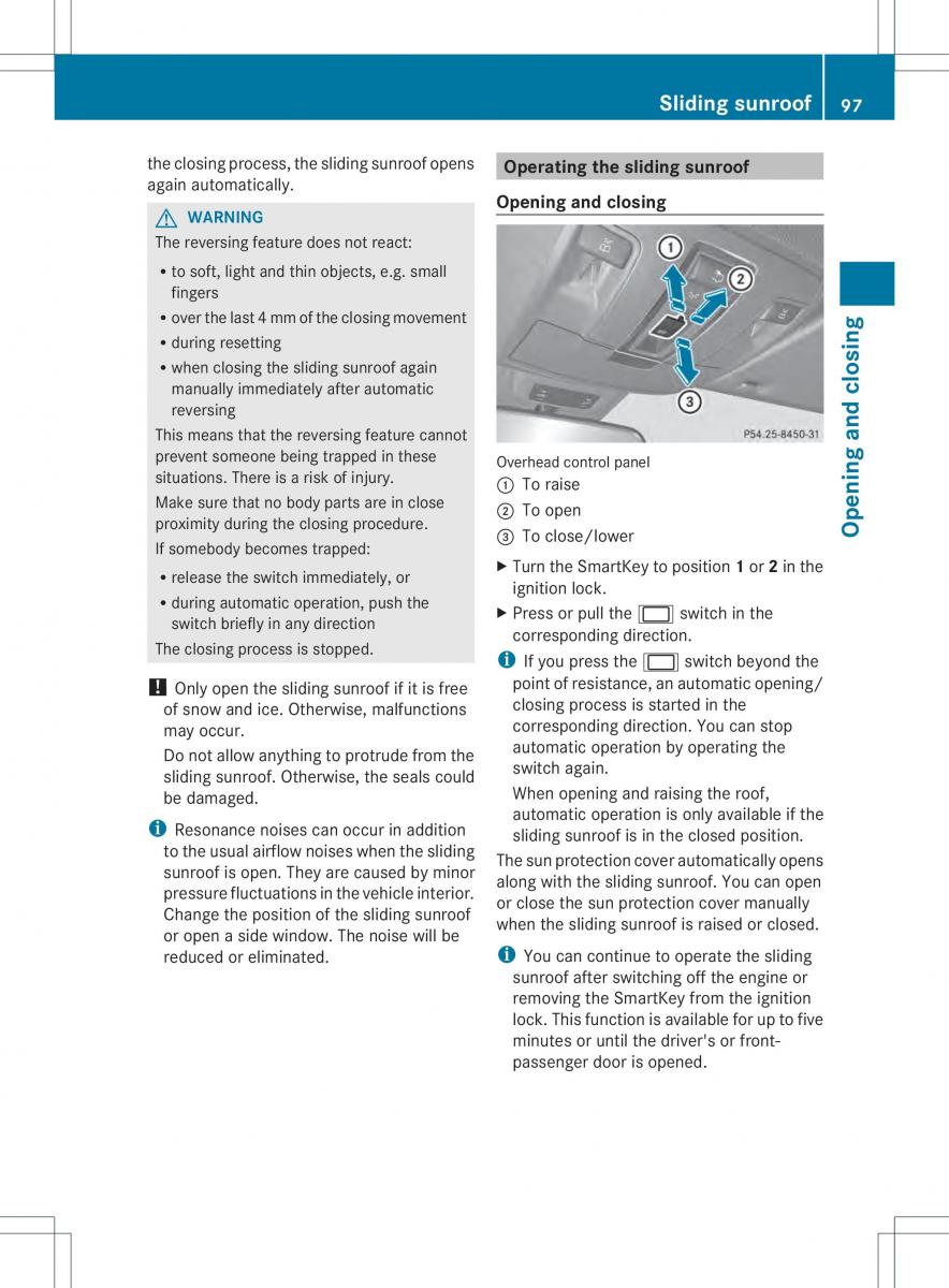 Mercedes Benz ML Class W166 owners manual / page 99