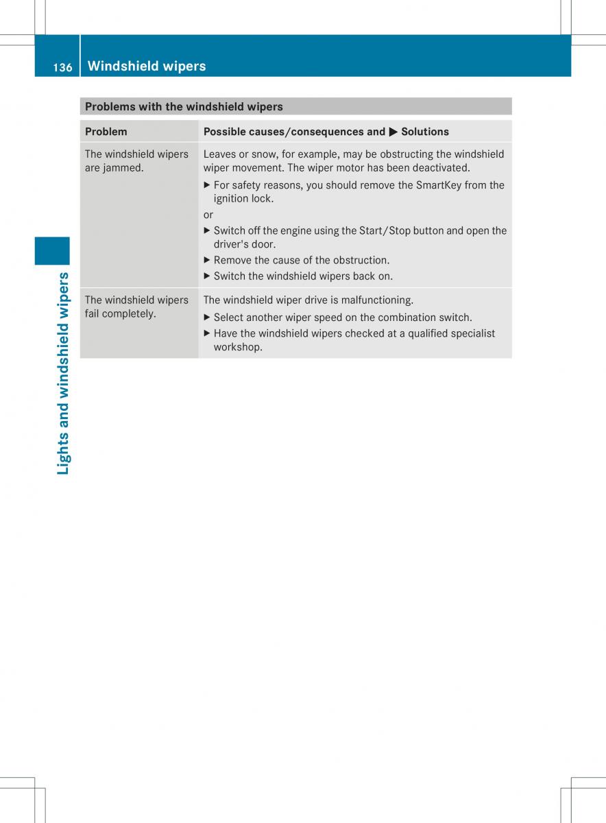 Mercedes Benz ML Class W166 owners manual / page 138