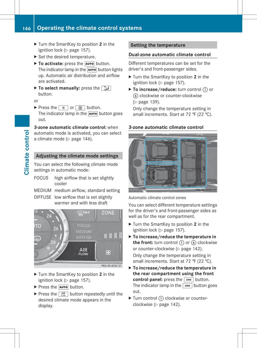 Mercedes Benz ML Class W166 owners manual / page 148