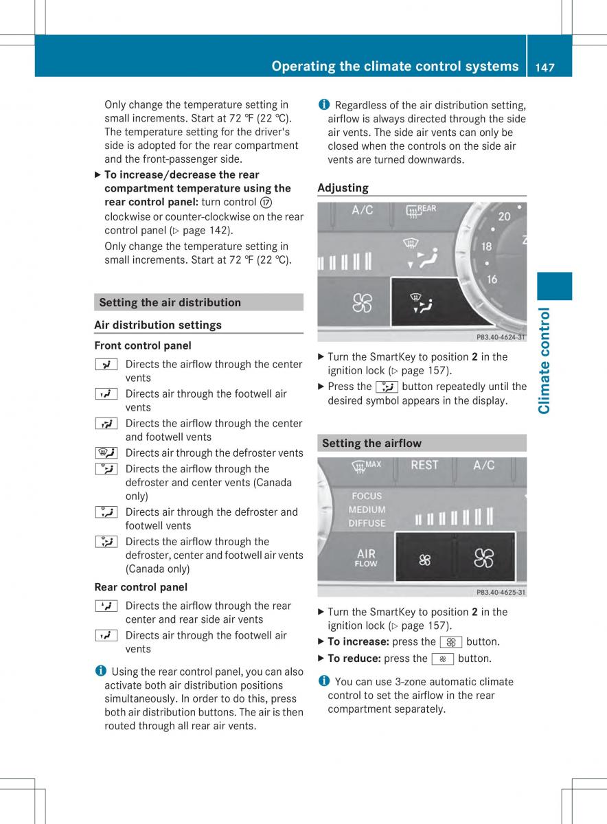 Mercedes Benz ML Class W166 owners manual / page 149