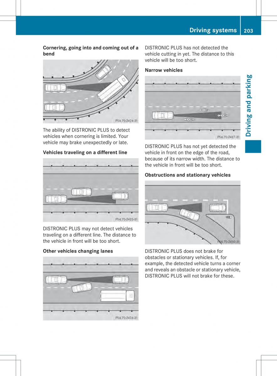 Mercedes Benz ML Class W166 owners manual / page 205