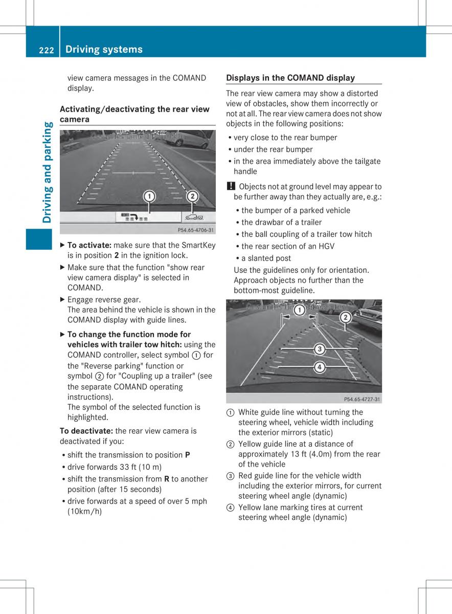 Mercedes Benz ML Class W166 owners manual / page 224