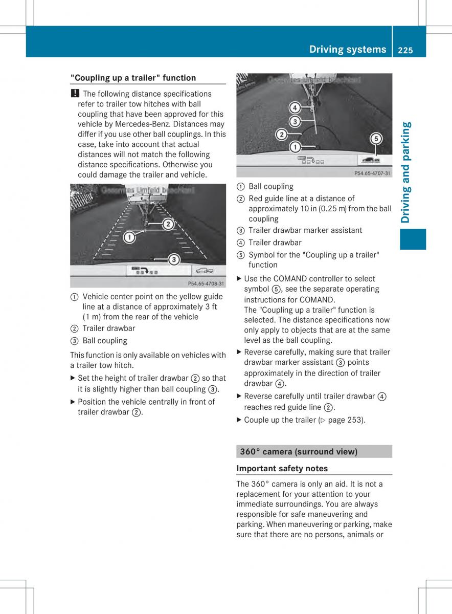 Mercedes Benz ML Class W166 owners manual / page 227