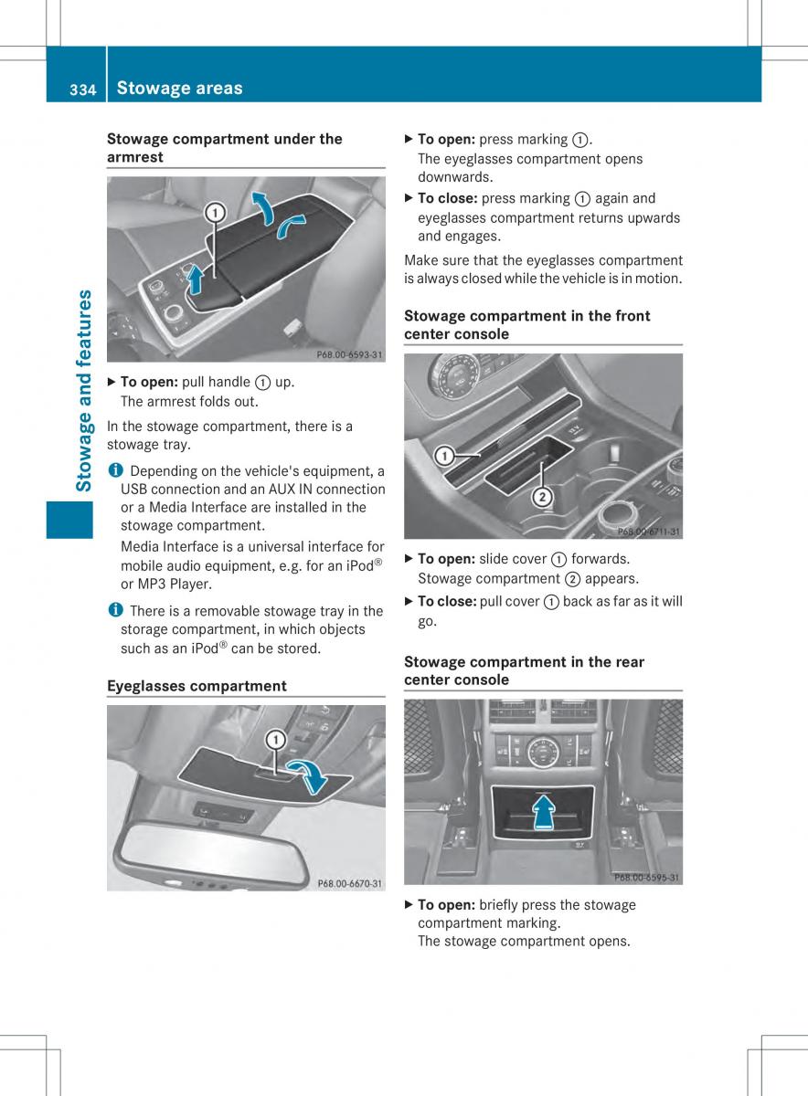 Mercedes Benz ML Class W166 owners manual / page 336