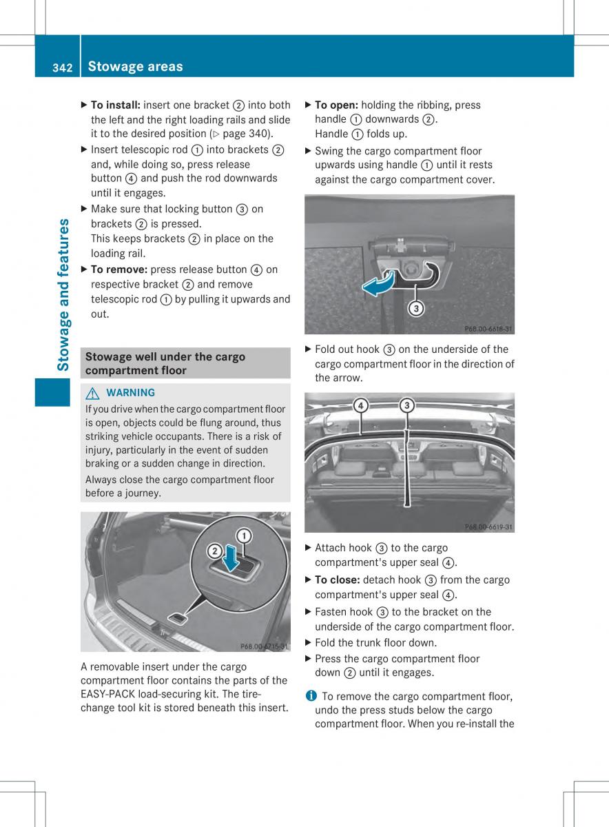 Mercedes Benz ML Class W166 owners manual / page 344