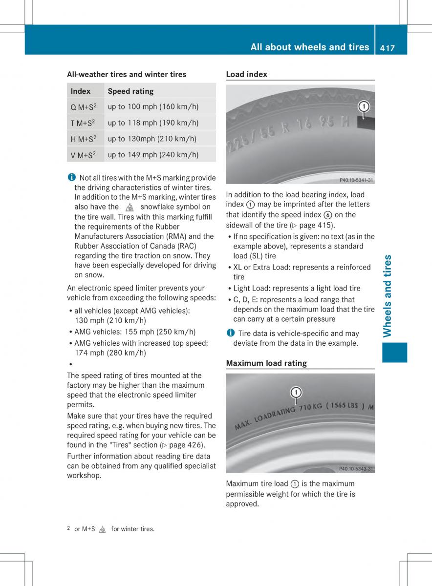 Mercedes Benz ML Class W166 owners manual / page 419