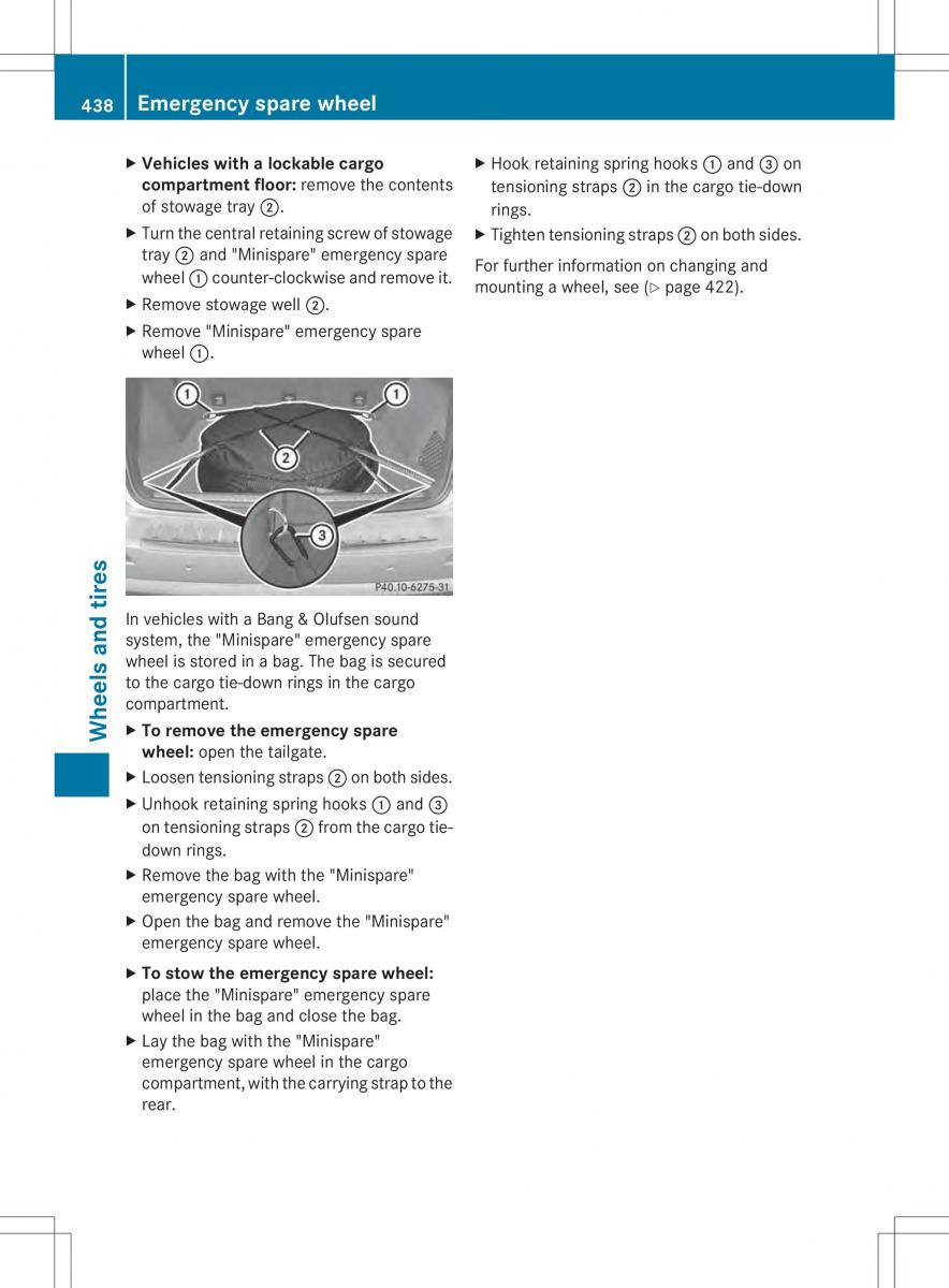 Mercedes Benz ML Class W166 owners manual / page 440