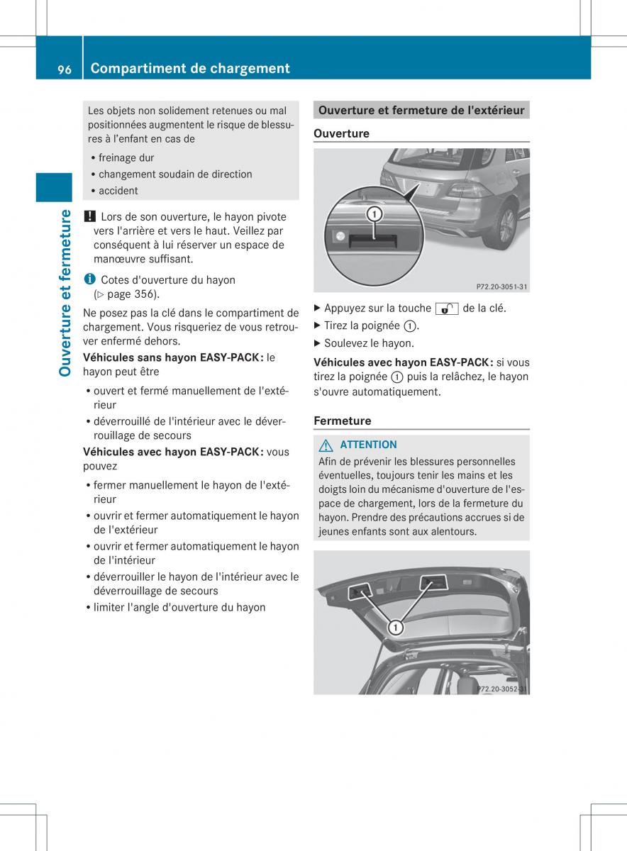 Mercedes Benz ML Class W166 manuel du proprietaire / page 99