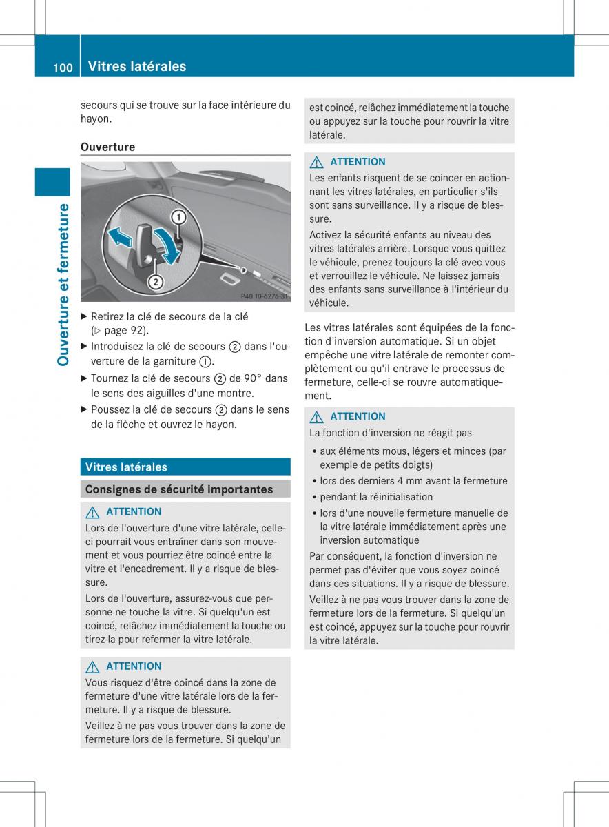 Mercedes Benz ML Class W166 manuel du proprietaire / page 103