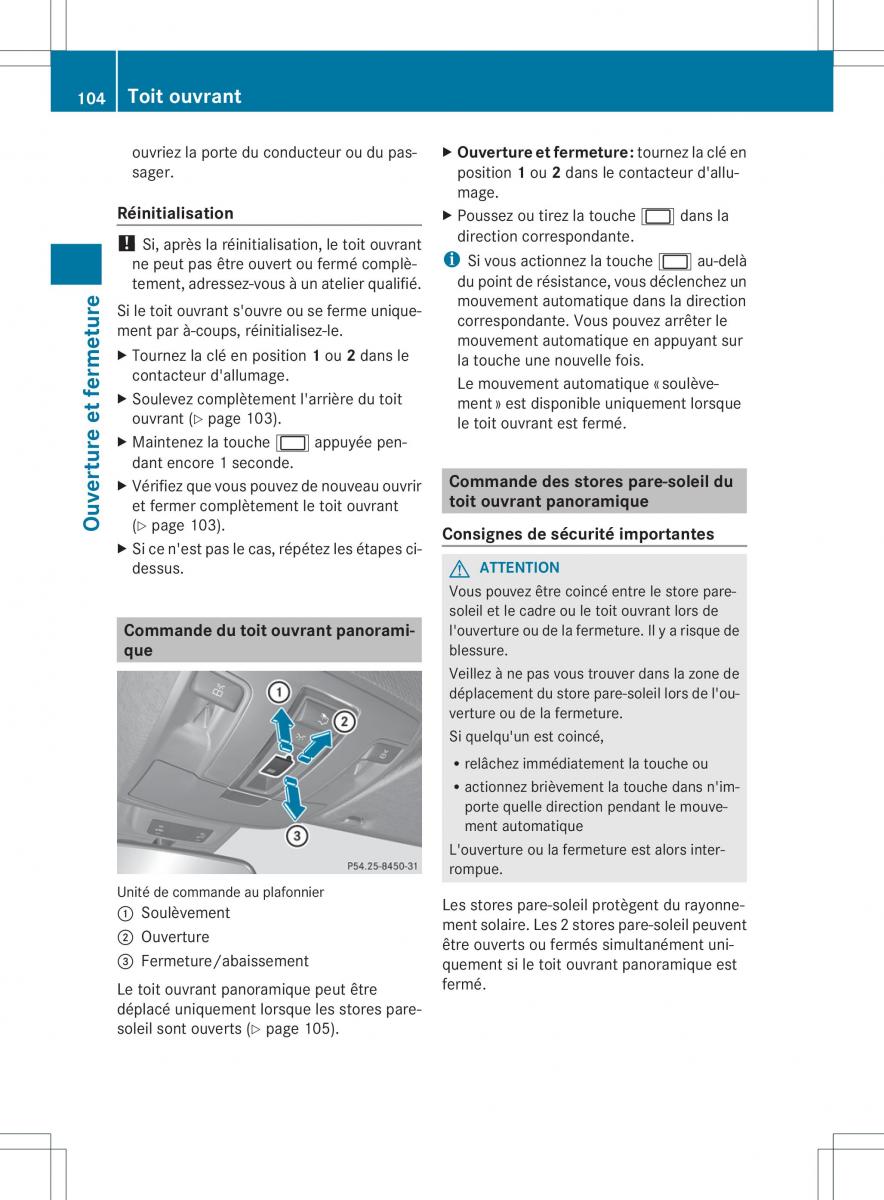 Mercedes Benz ML Class W166 manuel du proprietaire / page 107