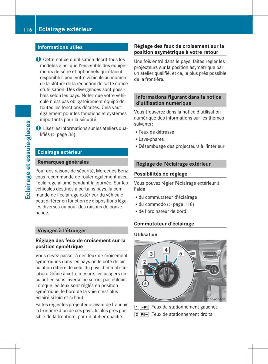 Mercedes Benz ML Class W166 manuel du proprietaire / page 119