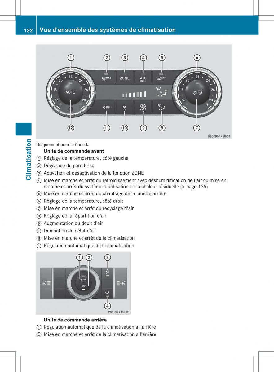 Mercedes Benz ML Class W166 manuel du proprietaire / page 135