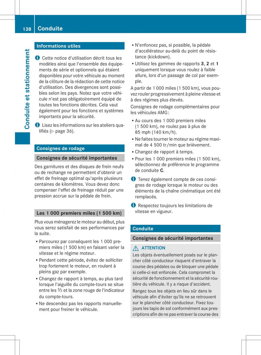 Mercedes Benz ML Class W166 manuel du proprietaire / page 141