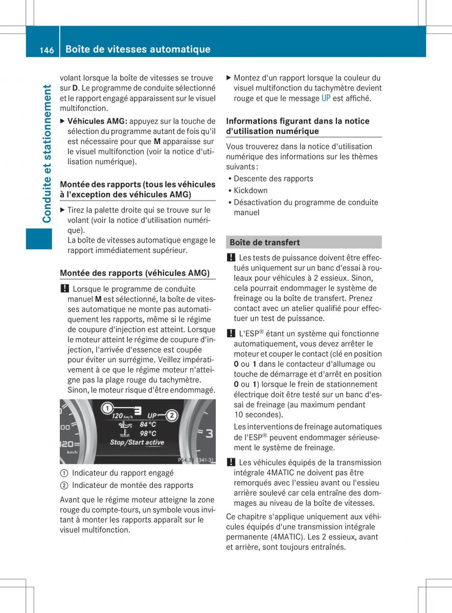 Mercedes Benz ML Class W166 manuel du proprietaire / page 149