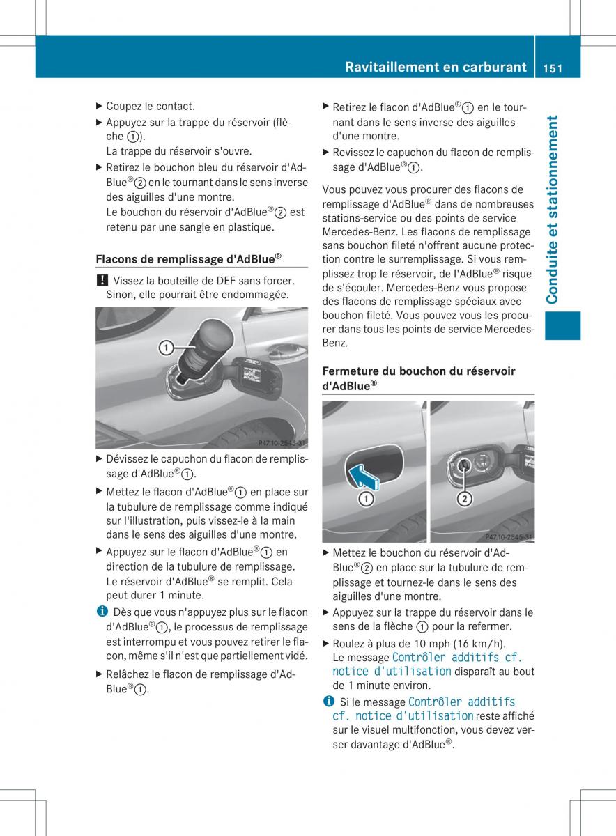 Mercedes Benz ML Class W166 manuel du proprietaire / page 154