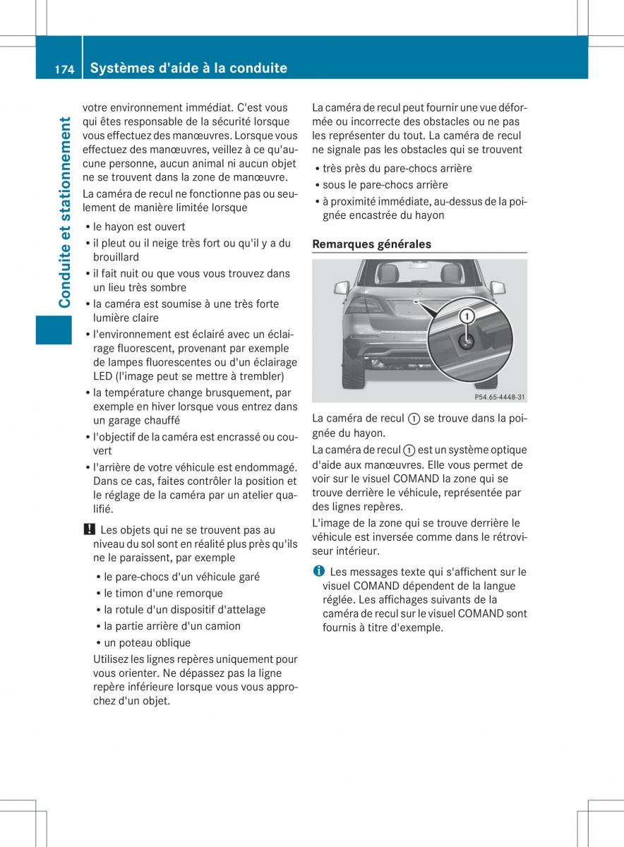 Mercedes Benz ML Class W166 manuel du proprietaire / page 177