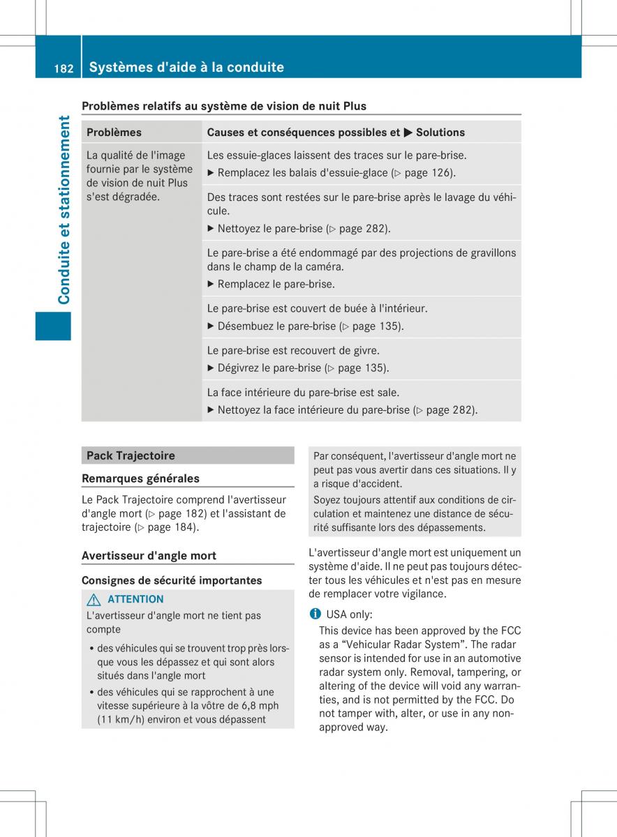 Mercedes Benz ML Class W166 manuel du proprietaire / page 185