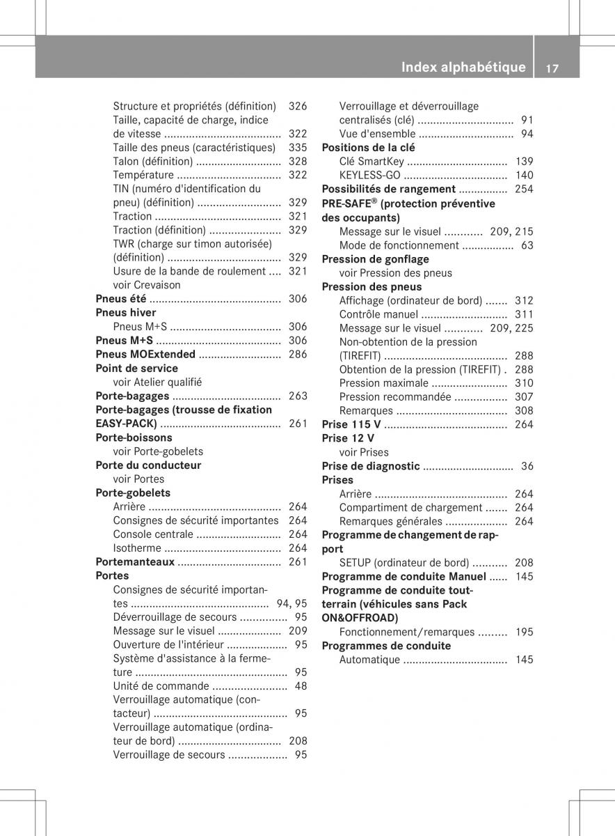 Mercedes Benz ML Class W166 manuel du proprietaire / page 20