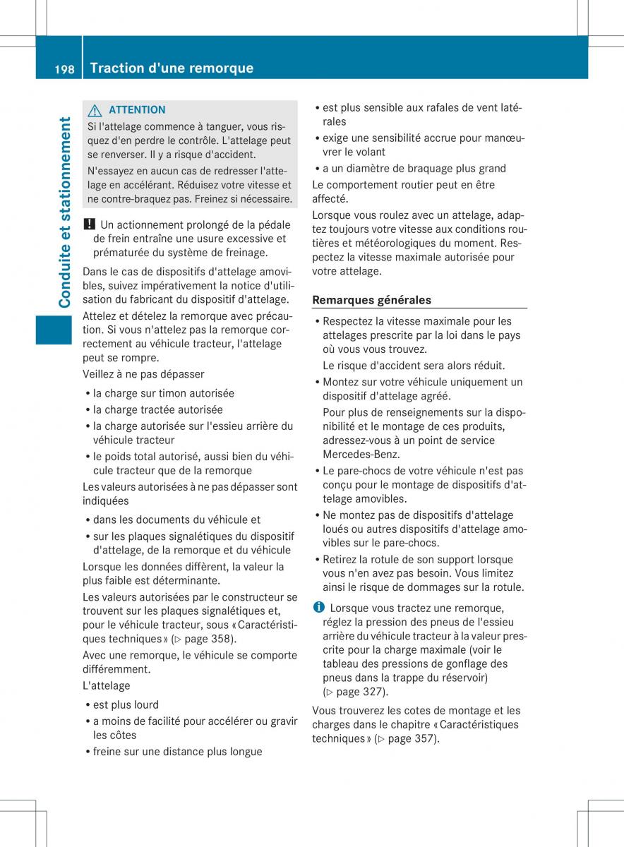 Mercedes Benz ML Class W166 manuel du proprietaire / page 201