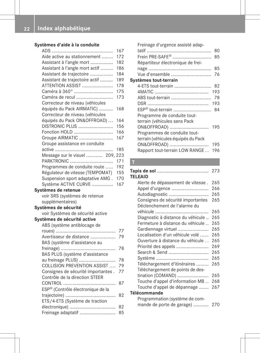 Mercedes Benz ML Class W166 manuel du proprietaire / page 25