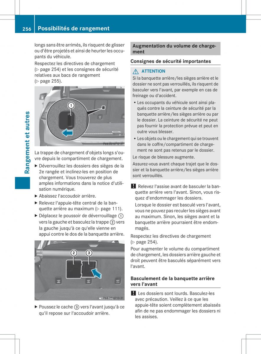 Mercedes Benz ML Class W166 manuel du proprietaire / page 259