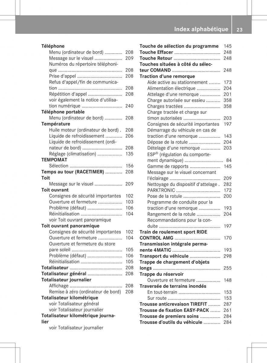 Mercedes Benz ML Class W166 manuel du proprietaire / page 26