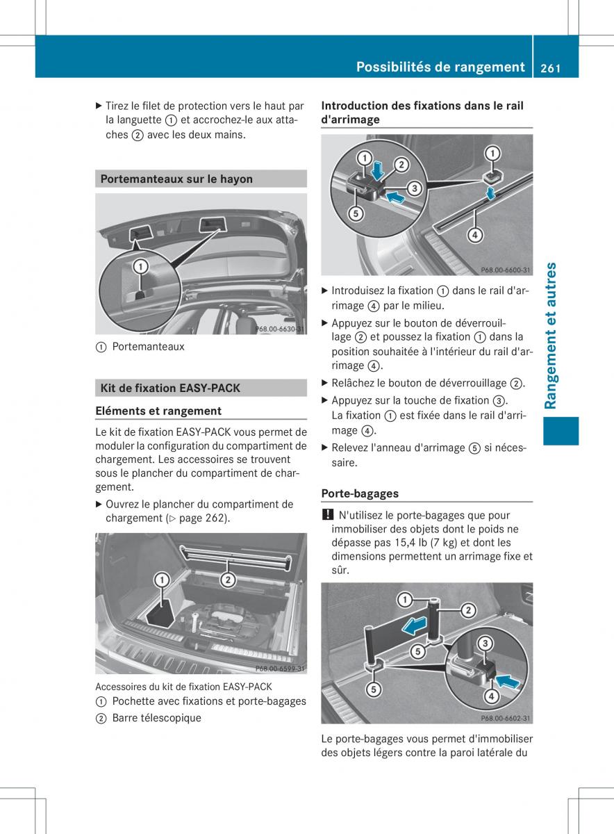 Mercedes Benz ML Class W166 manuel du proprietaire / page 264