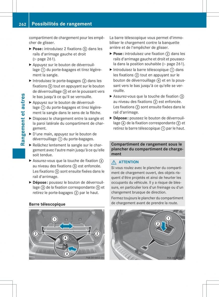 Mercedes Benz ML Class W166 manuel du proprietaire / page 265