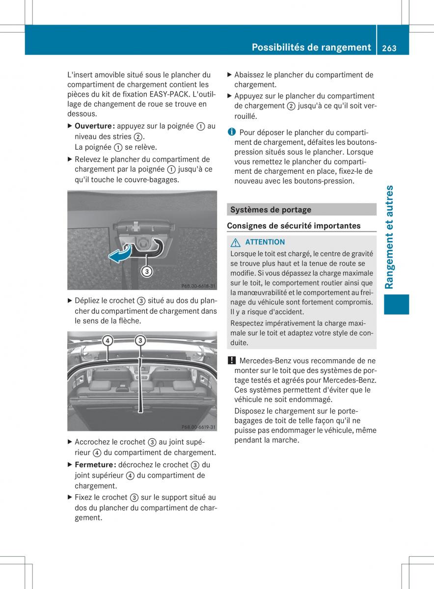 Mercedes Benz ML Class W166 manuel du proprietaire / page 266