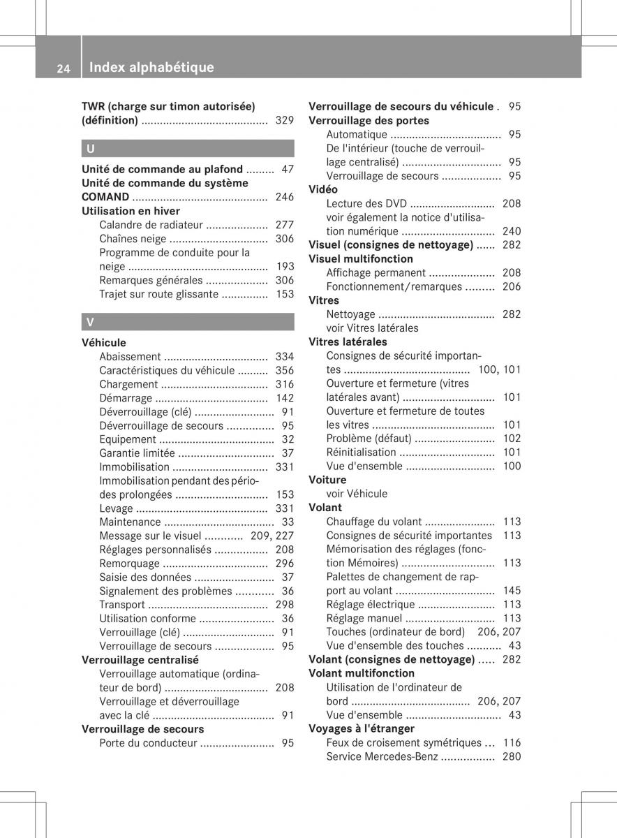 Mercedes Benz ML Class W166 manuel du proprietaire / page 27