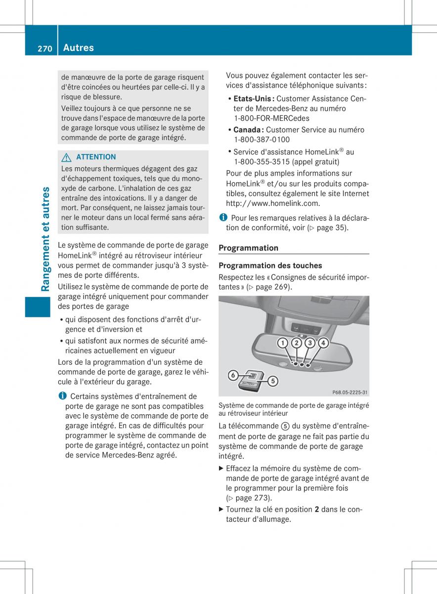 Mercedes Benz ML Class W166 manuel du proprietaire / page 273