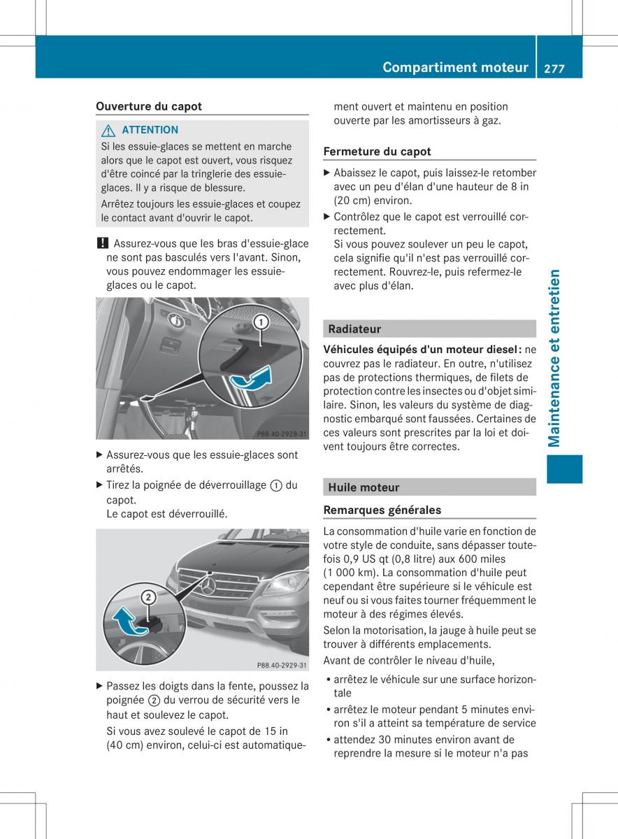 Mercedes Benz ML Class W166 manuel du proprietaire / page 280