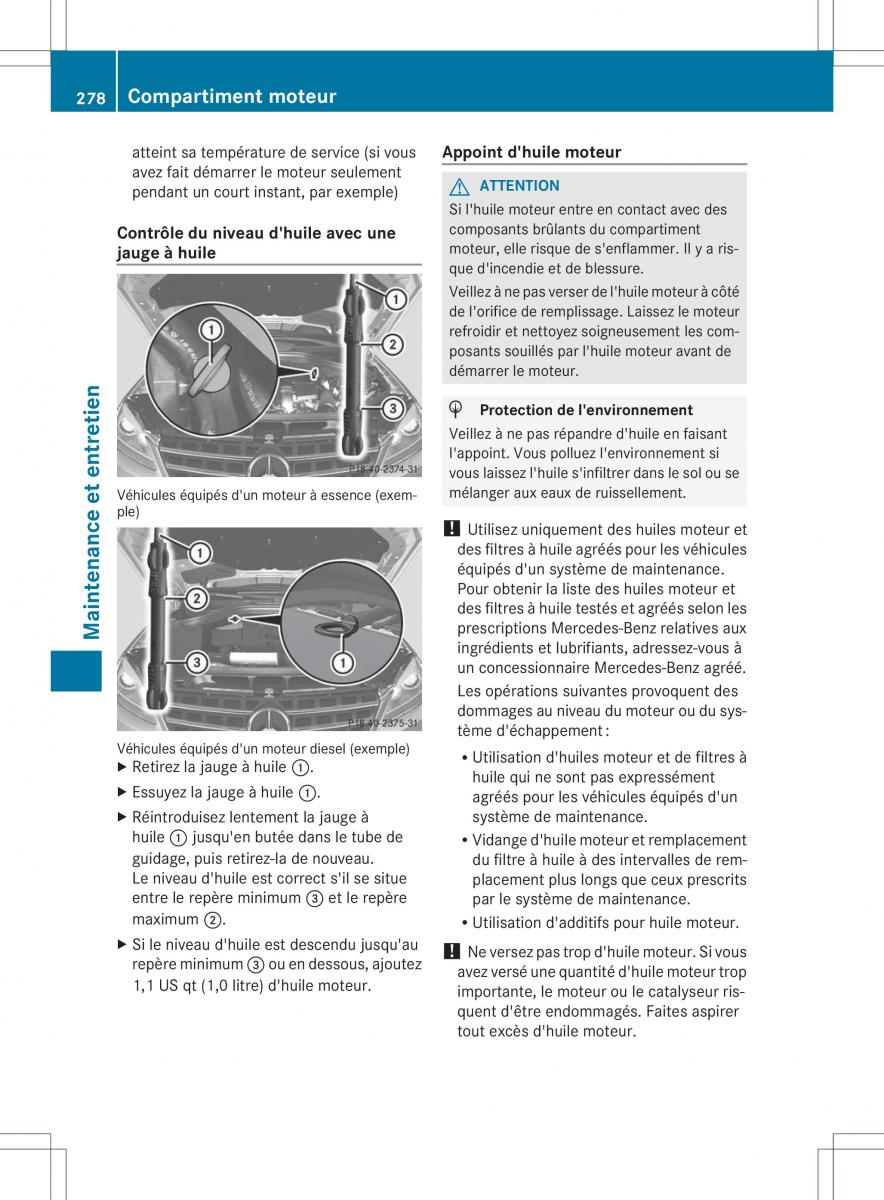 Mercedes Benz ML Class W166 manuel du proprietaire / page 281