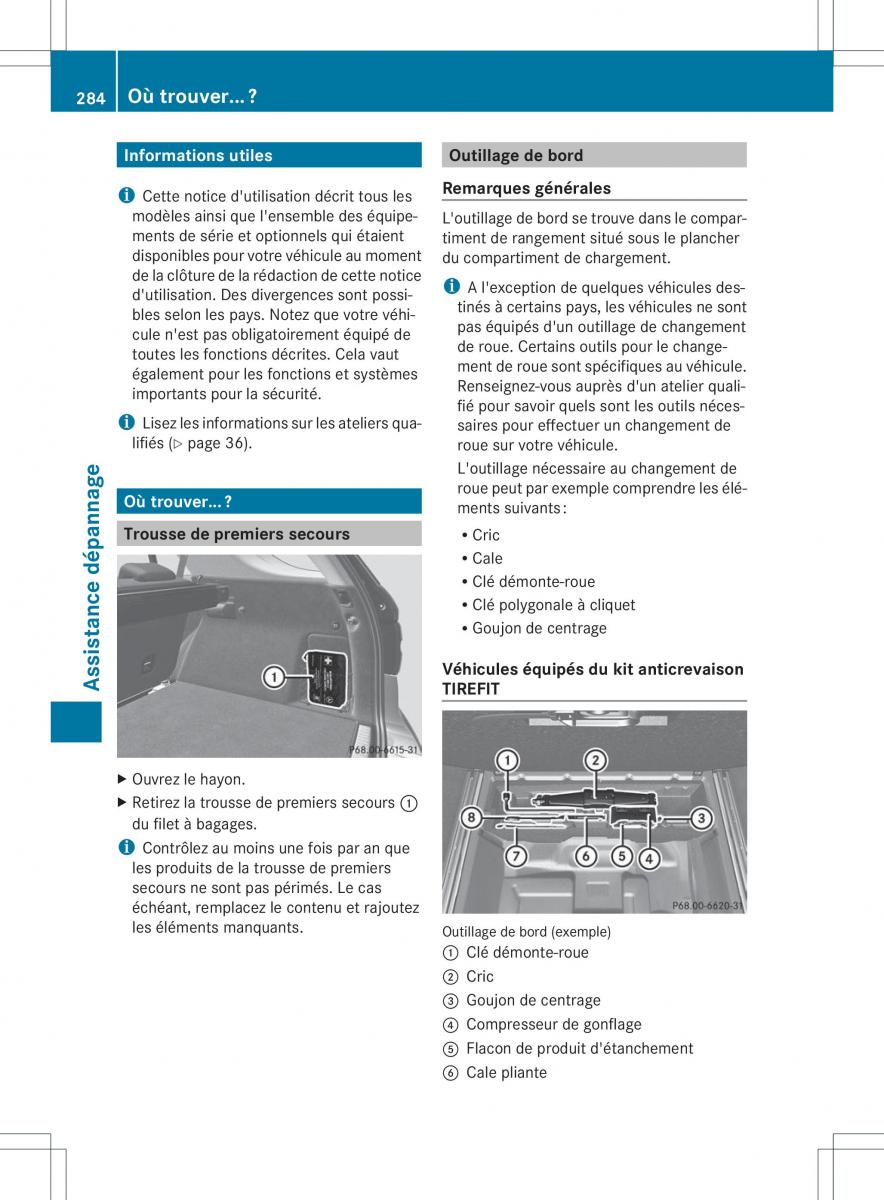 Mercedes Benz ML Class W166 manuel du proprietaire / page 287