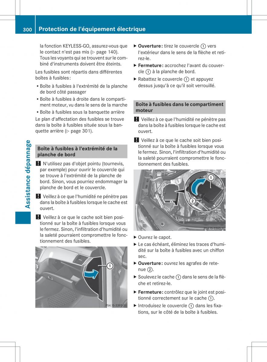 Mercedes Benz ML Class W166 manuel du proprietaire / page 303