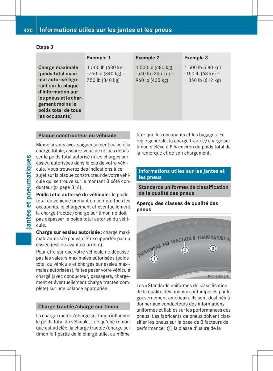 Mercedes Benz ML Class W166 manuel du proprietaire / page 323