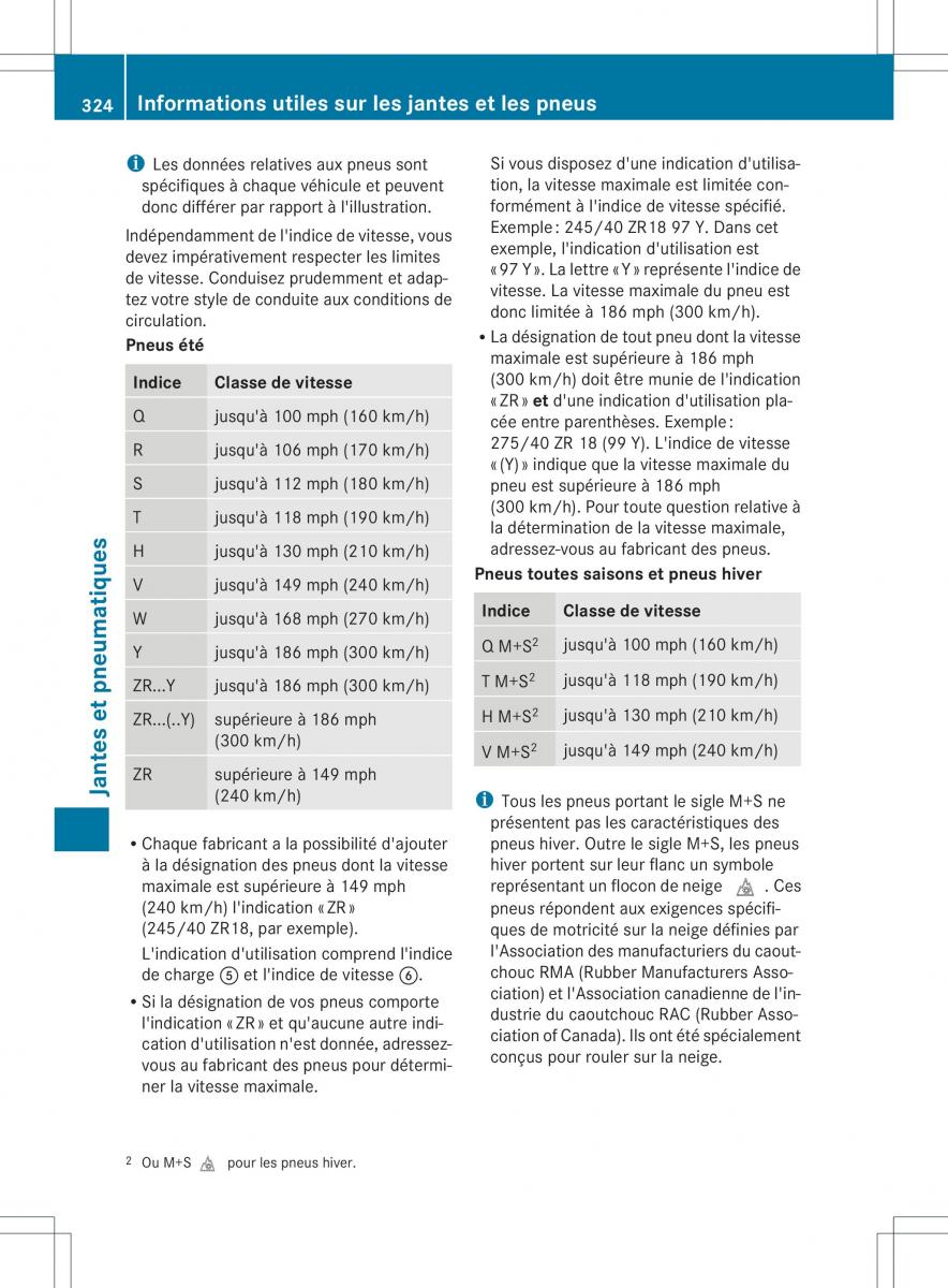 Mercedes Benz ML Class W166 manuel du proprietaire / page 327