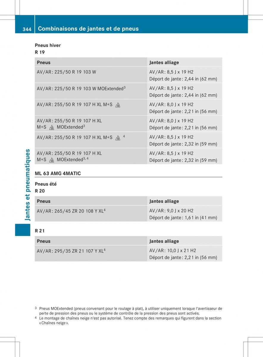 Mercedes Benz ML Class W166 manuel du proprietaire / page 347