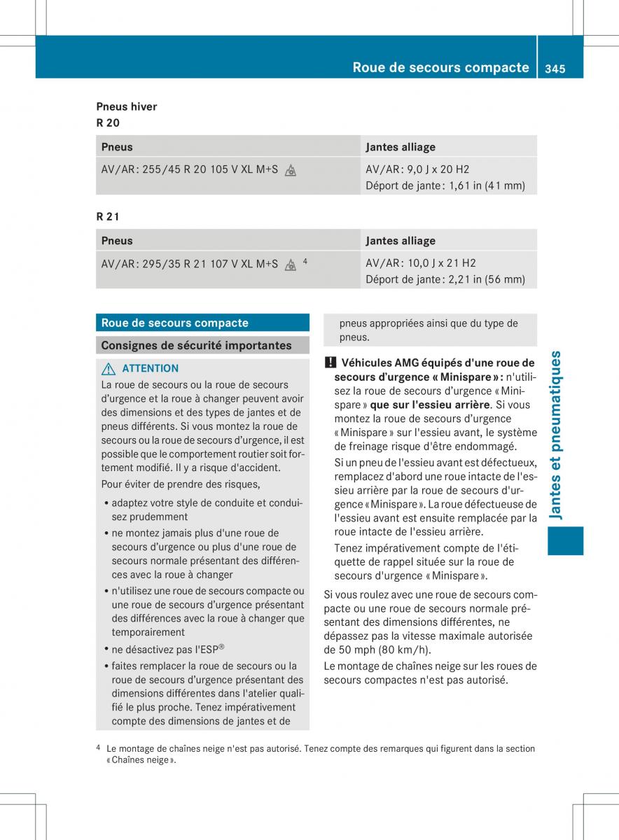 Mercedes Benz ML Class W166 manuel du proprietaire / page 348