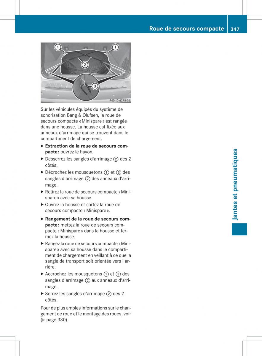 Mercedes Benz ML Class W166 manuel du proprietaire / page 350