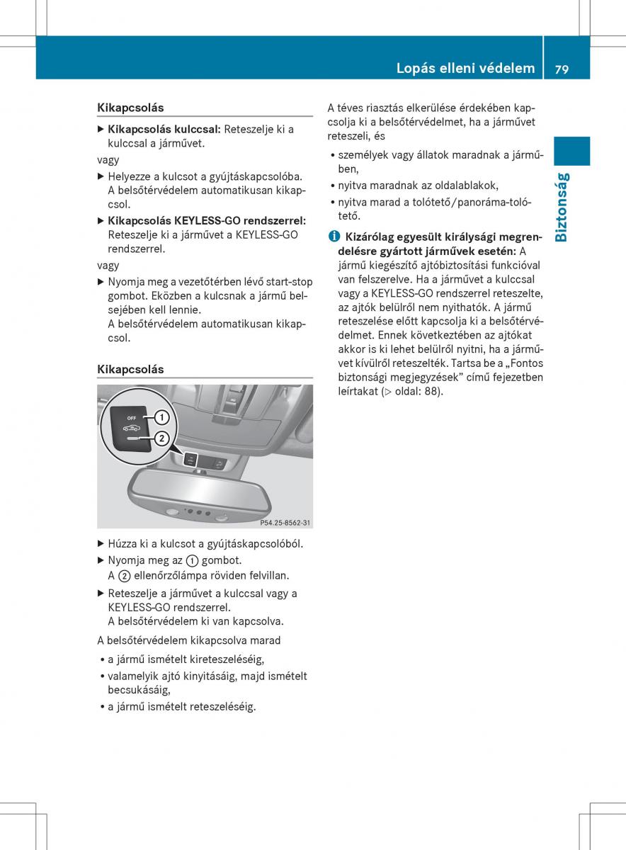 Mercedes Benz ML Class W166 Kezelesi utmutato / page 81