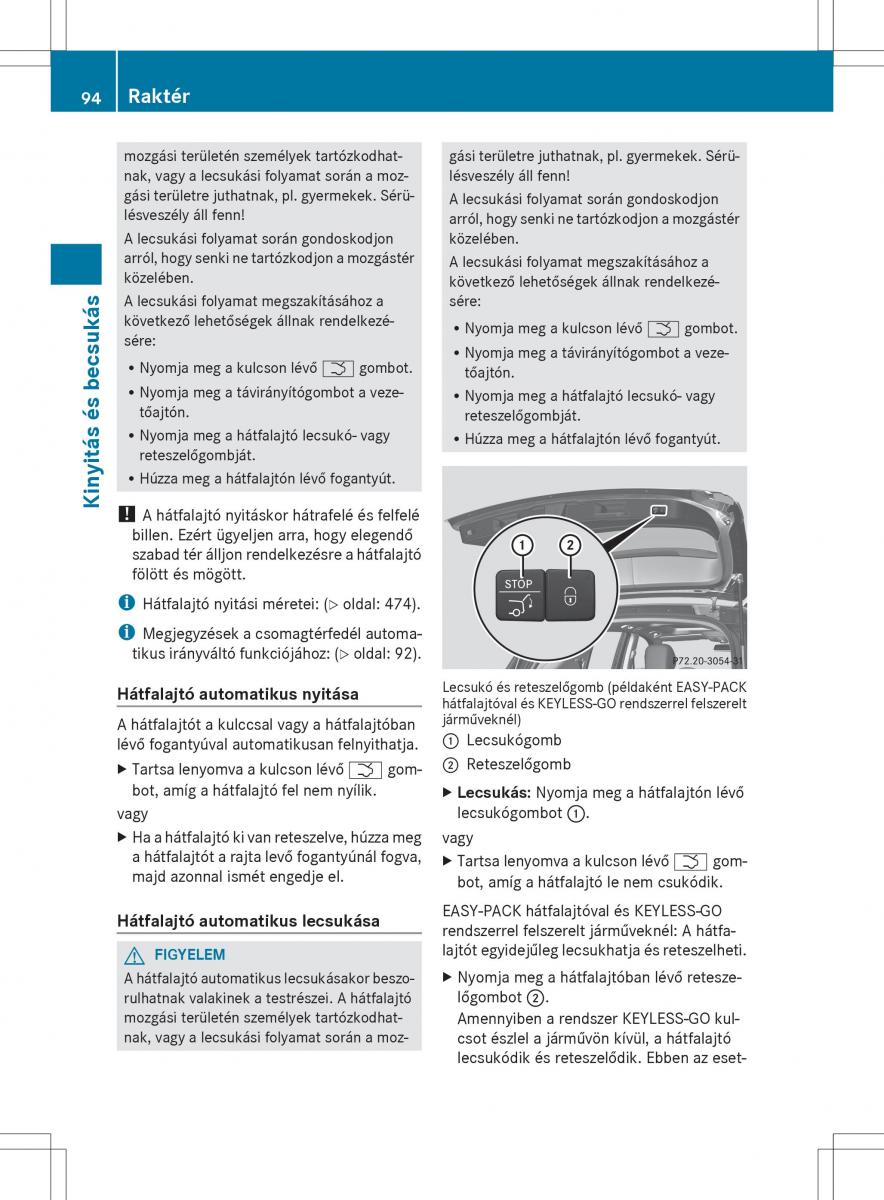 Mercedes Benz ML Class W166 Kezelesi utmutato / page 96