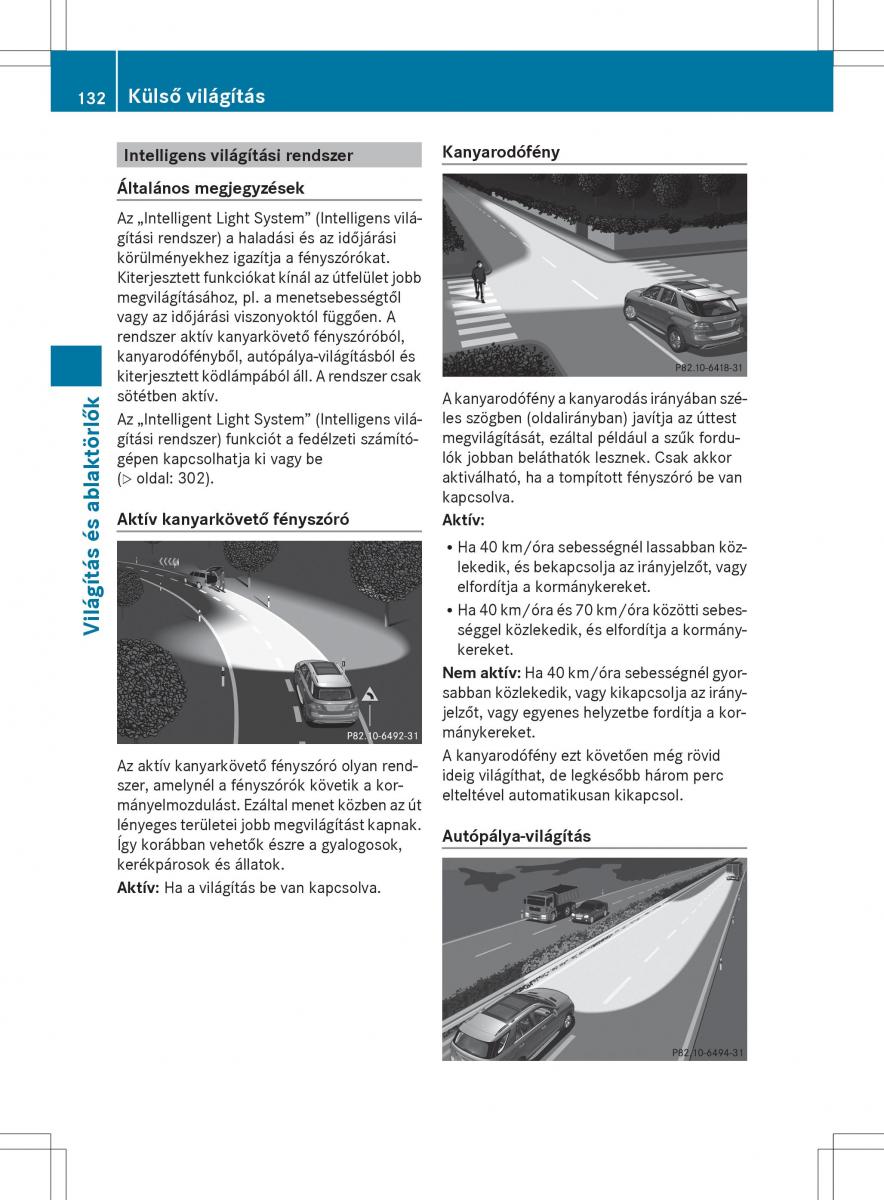 Mercedes Benz ML Class W166 Kezelesi utmutato / page 134