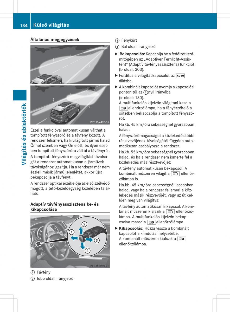 Mercedes Benz ML Class W166 Kezelesi utmutato / page 136